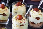 Gulab Jamun Mousse pictures, Gulab Jamun Mousse preparation, recipe of gulab jamun mousse, Gulab