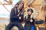 Shah Rukh Khan son AbRam, shah rukh khan net worth, shah rukh khan and his son abram trolled for sporting native american war bonnets, Cultural appropriation
