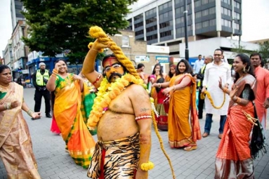 Over 800 NRIs Participate in Bonalu Festivities in London Organized by Telangana Community