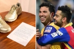 Indian cricket, Virat Kohli and Yuvraj Singh latest, virat kohli thanks yuvraj singh for his gesture, Boots